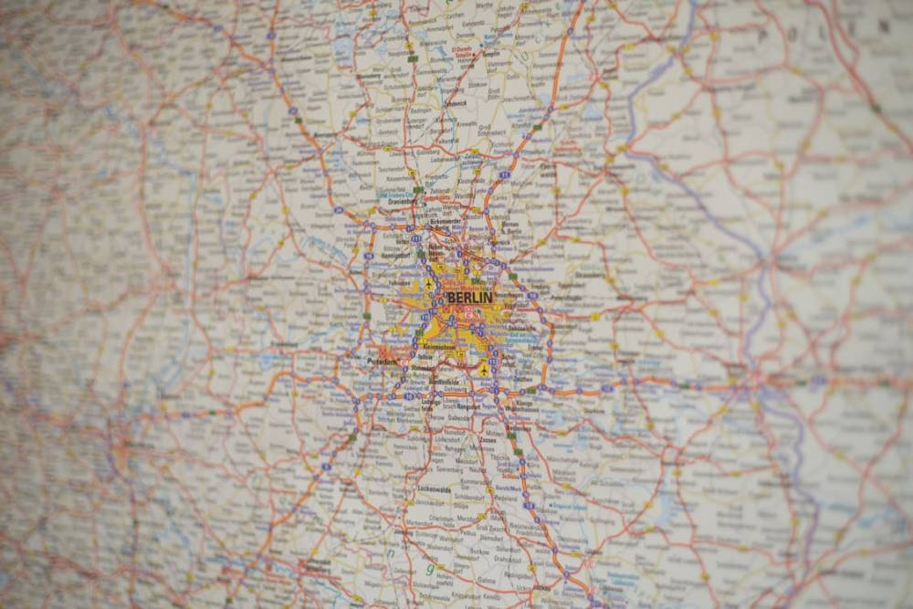 Karte von Berlin und Umgebung